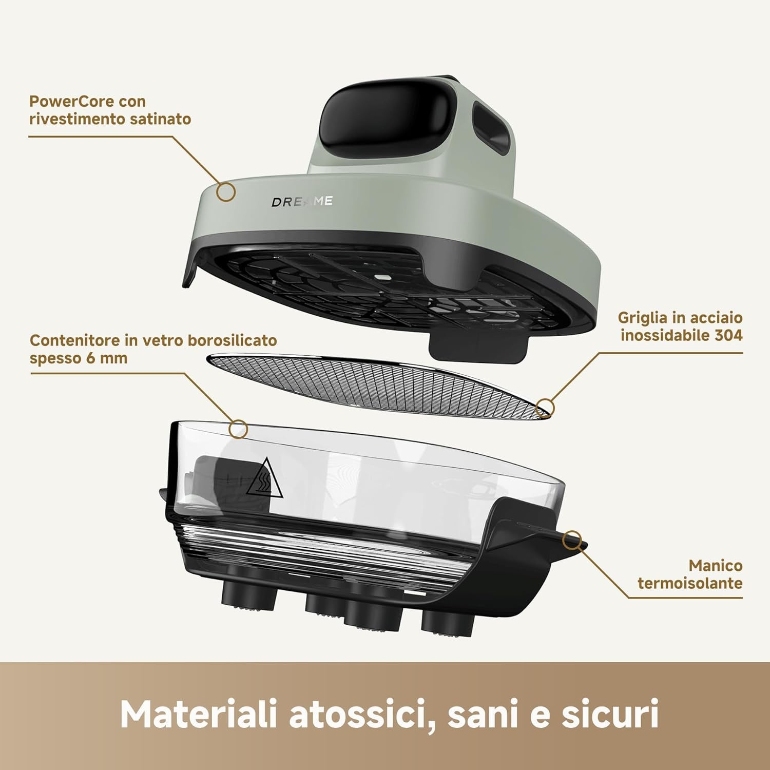 Dreame Tasti PT60 AirFryer Grey - blocco_img_testo_2_image