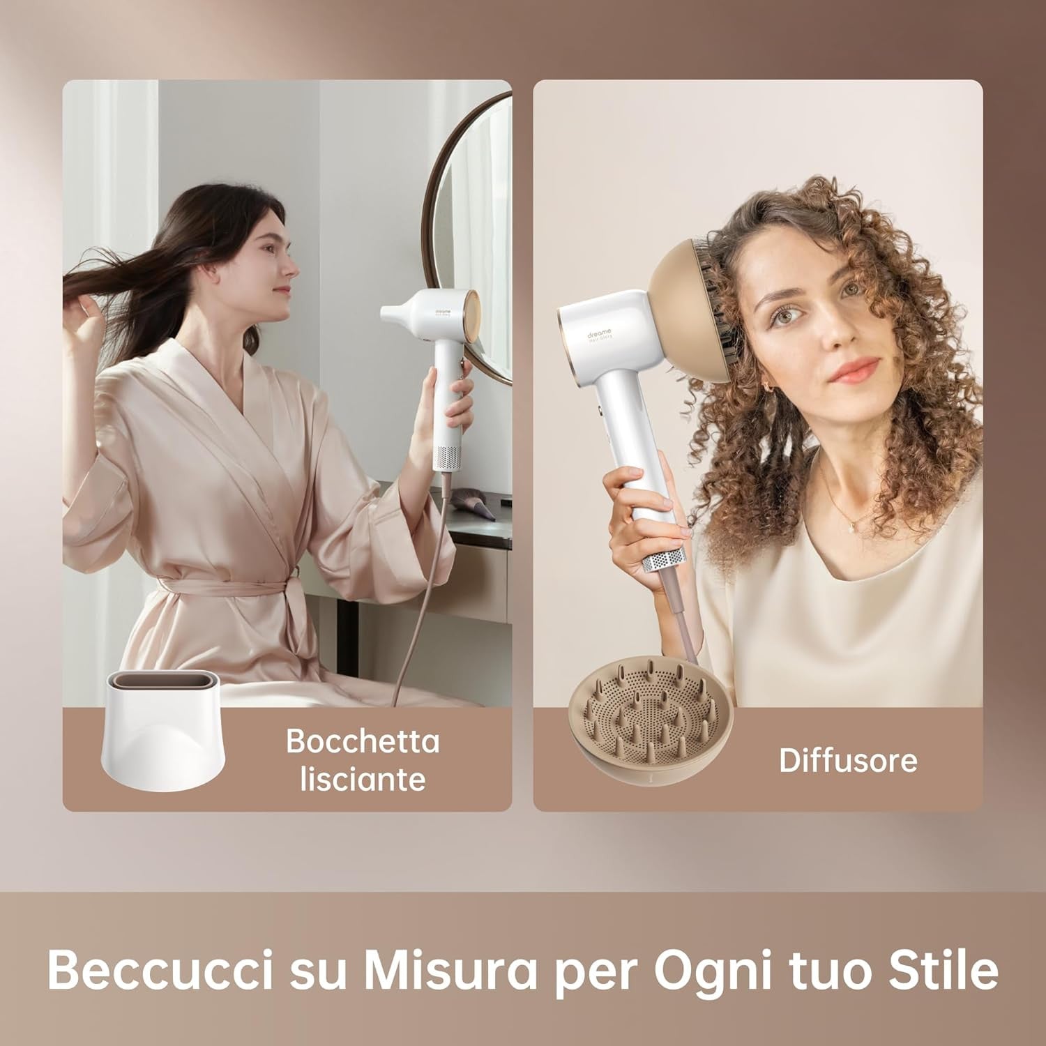Dreame Hair Dryer Glory Combo - White - blocco_immagini_img_1