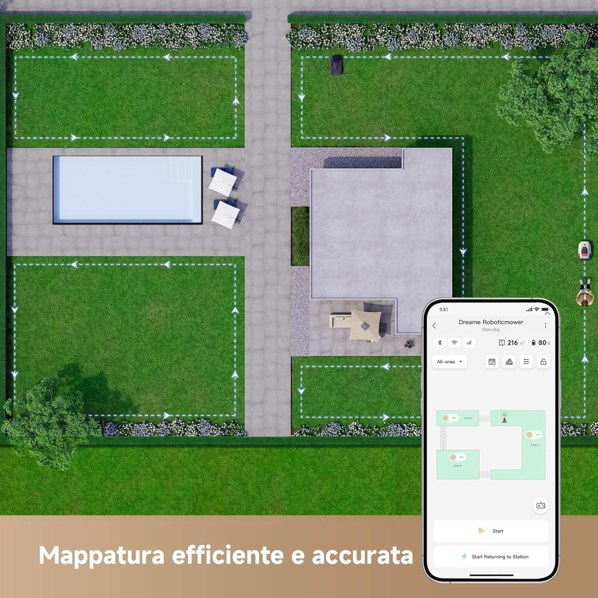 Dreame Robotic Mower A1 Pro tagliaerba intelligente - blocco_img_testo_1_image