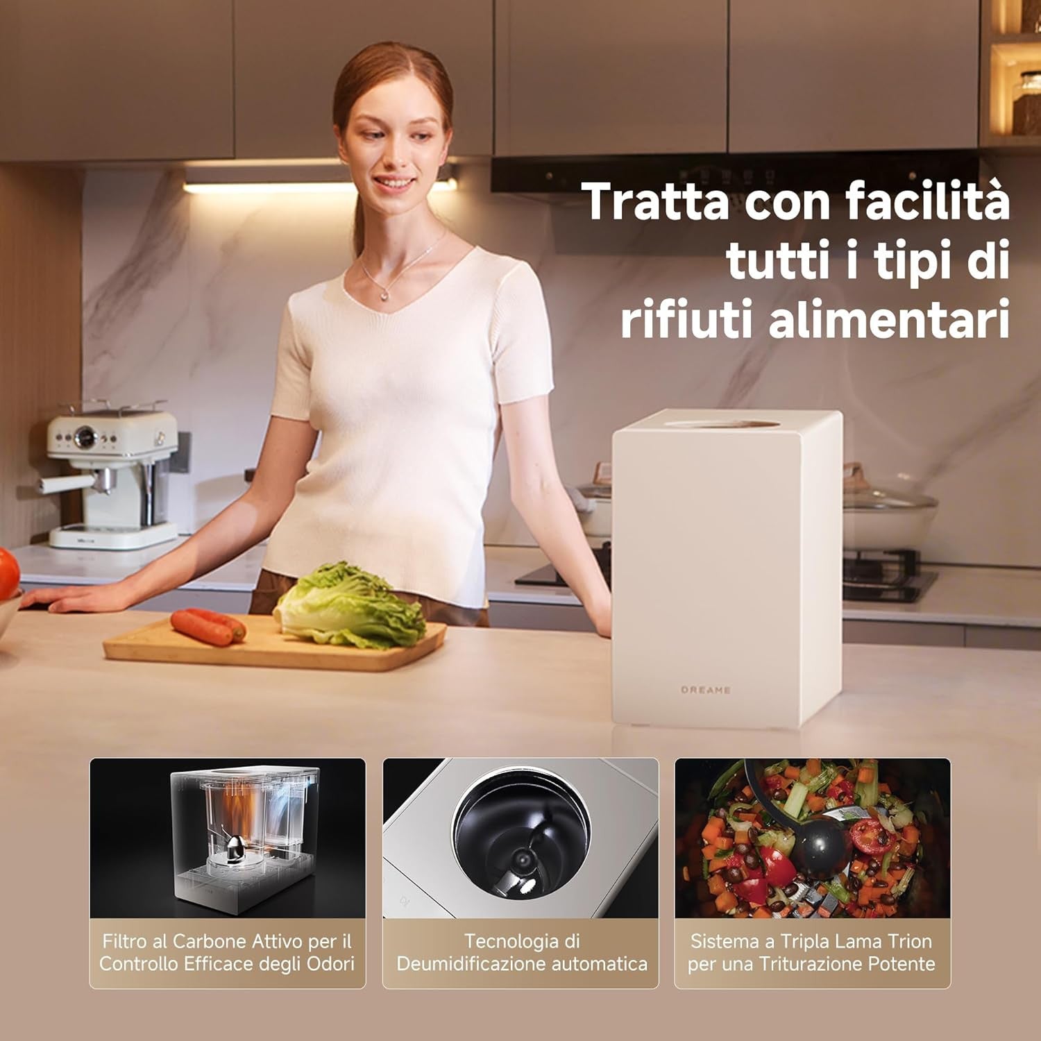 Dreame Food Waste Disposer SF-25 - blocco_img_testo_1_image