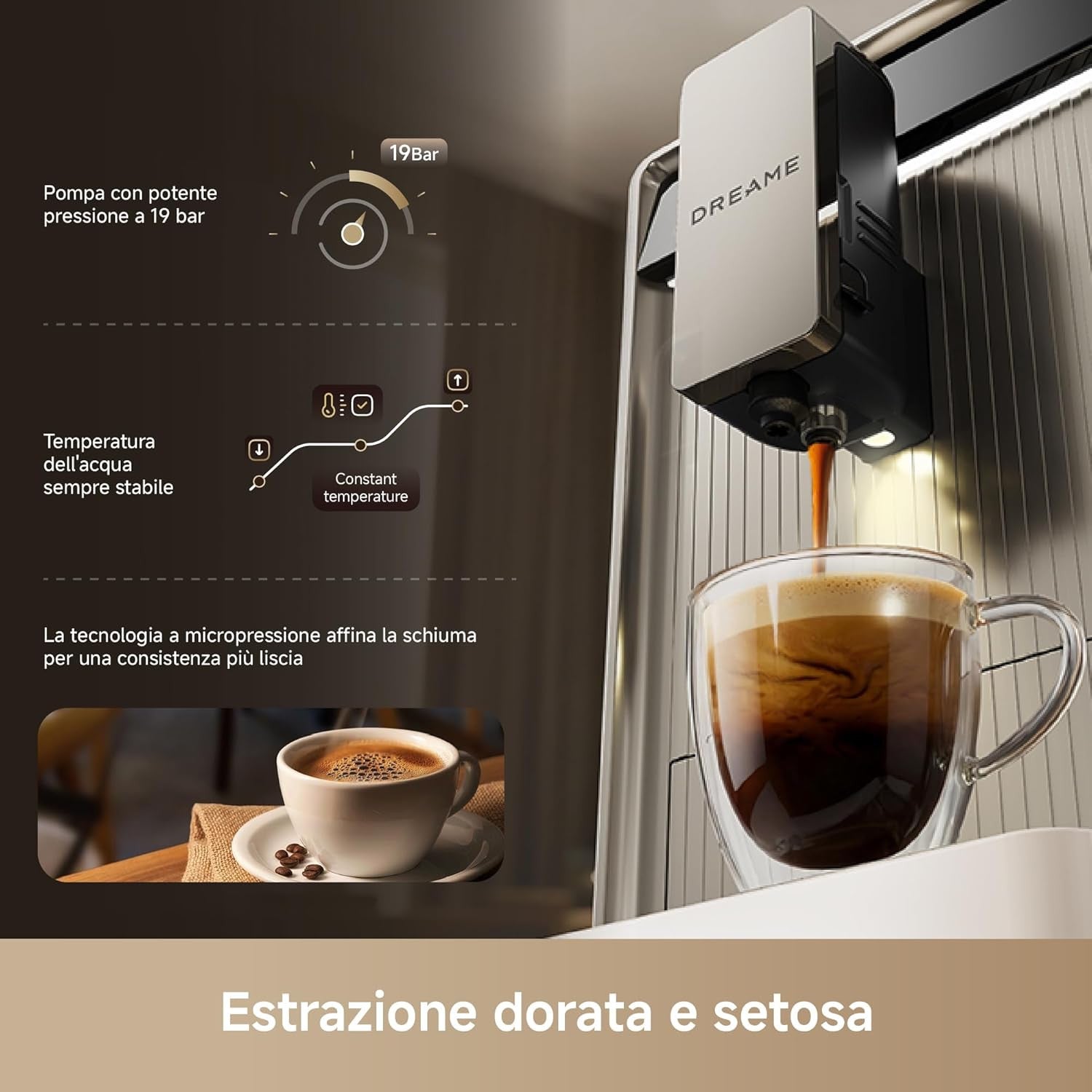 Dreame Coffe Machine EcceLuxe Slim - blocco_img_testo_3_image