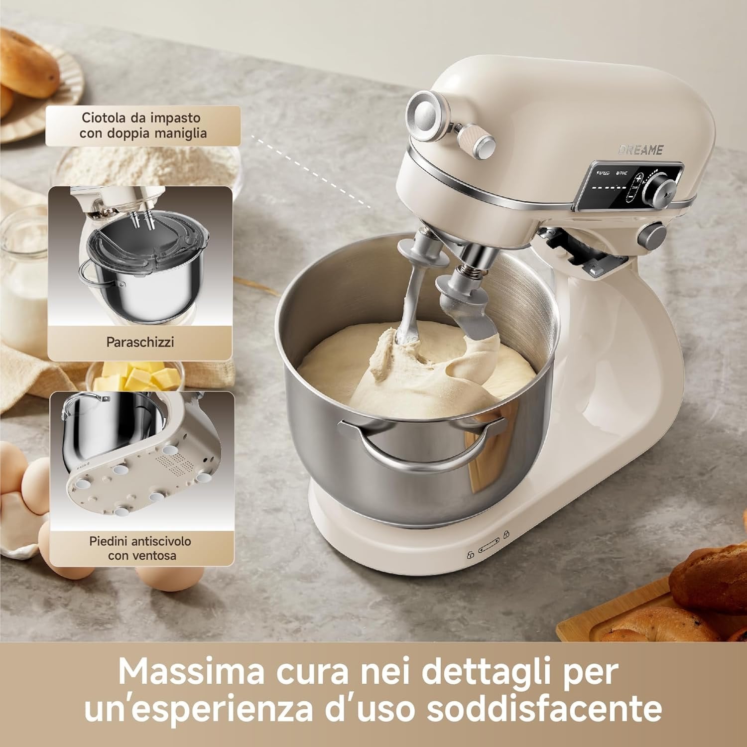 Dreame BioKnead Stand Mixer - blocco_img_testo_4_image
