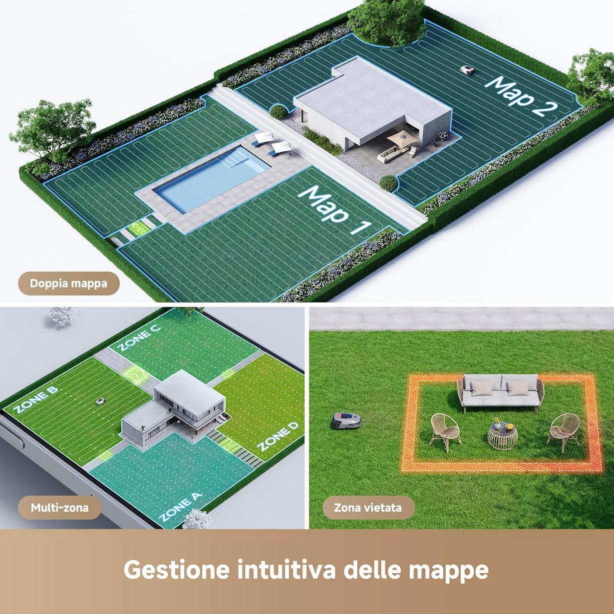 Dreame Robotic Mower A1 Pro tagliaerba intelligente - blocco_img_testo_2_image