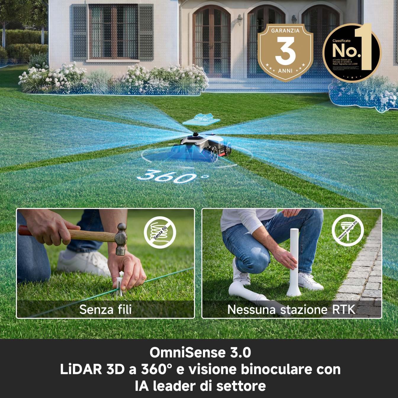Dreame Robotic Mower A3 AWD Pro 5000m2 - blocco_immagini_img_1