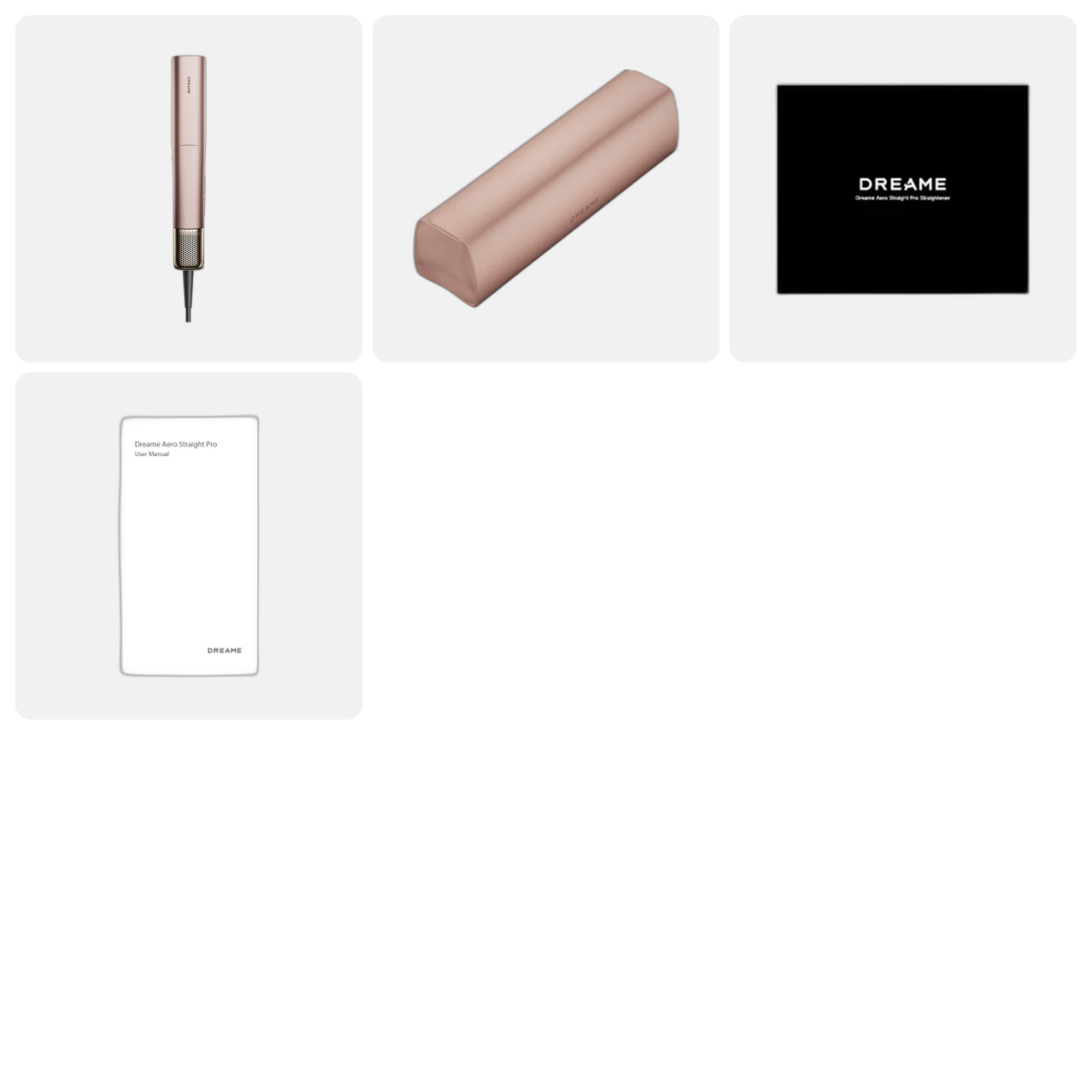 Dreame AeroStraight Pro Hair Straightener Pink Gold - contenuto confezione